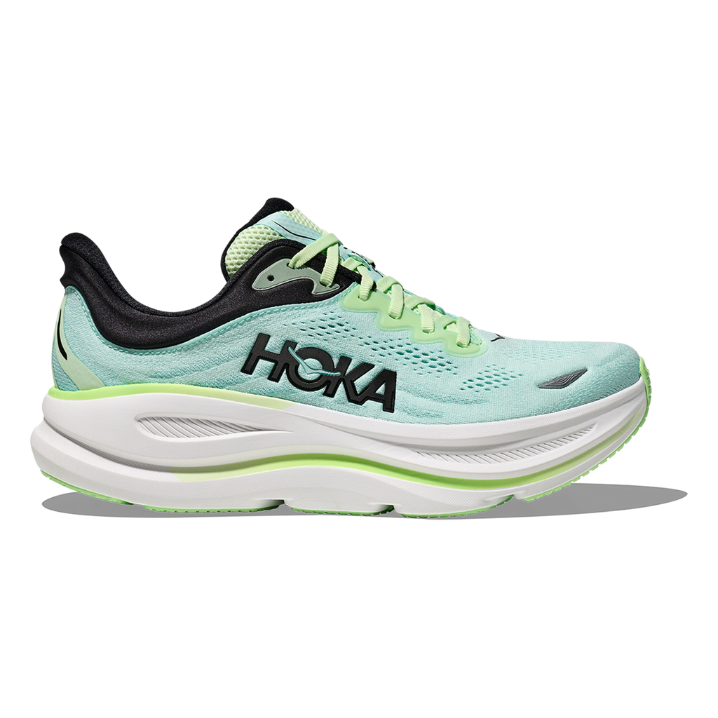 Hoka Bondi 9 Luna Moth - Blue Spark — Luna Moth - Blue Spark — Size D — Width 7 — Front View