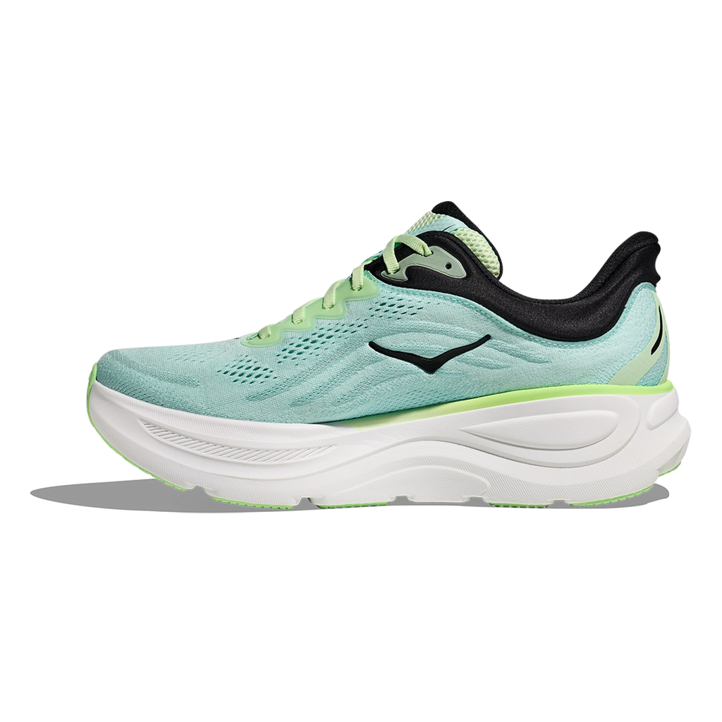 Hoka Bondi 9 Luna Moth - Blue Spark — Luna Moth - Blue Spark — Size D — Width 7 — Side View