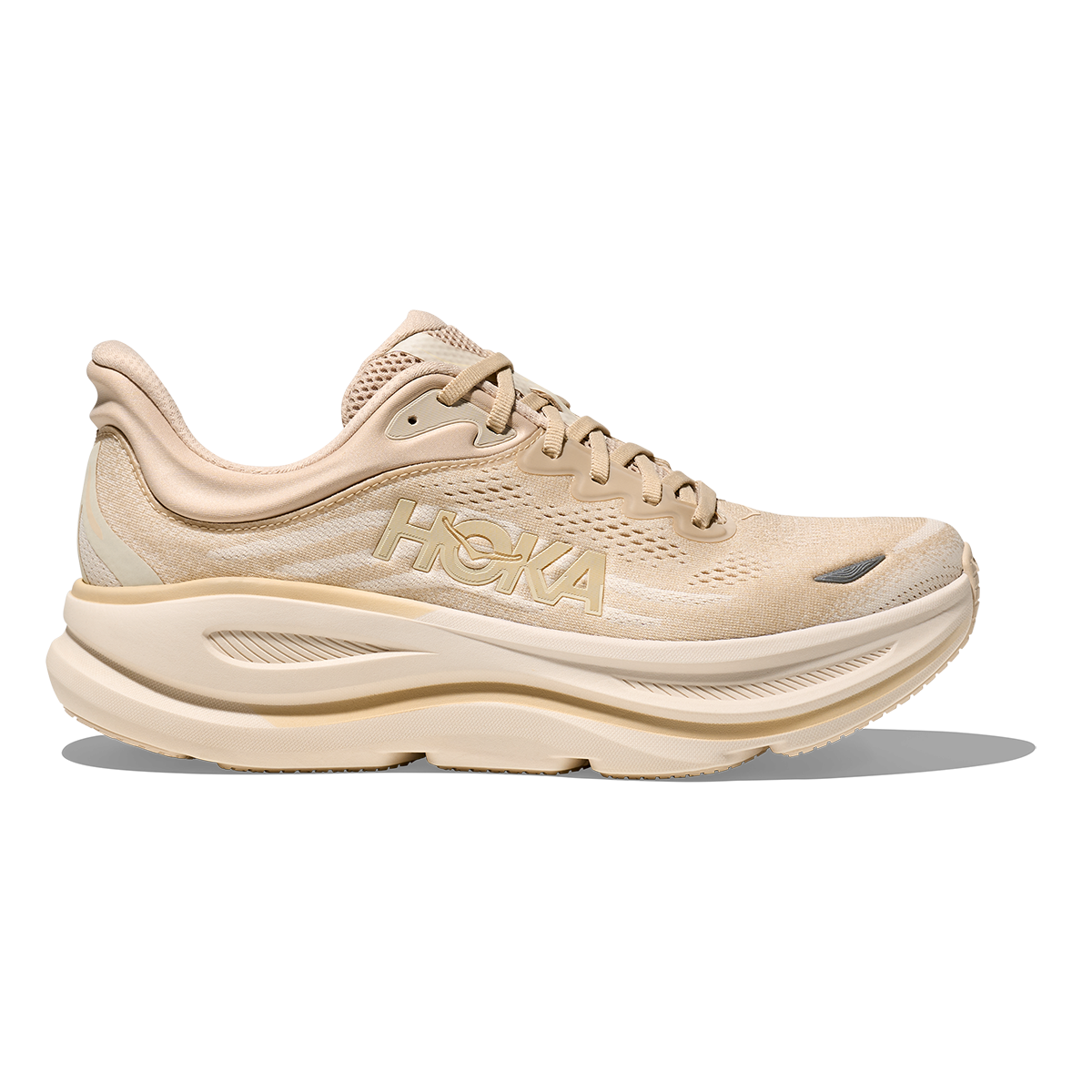 Hoka Bondi 9 Oatmeal - Oat Milk — Oatmeal - Oat Milk — Size D — Width 7 — Front View