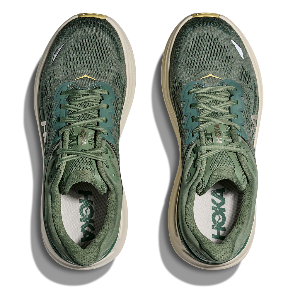Hoka Bondi 9 Succulent - Fern — Succulent - Fern — Size D — Width 7 — Back View