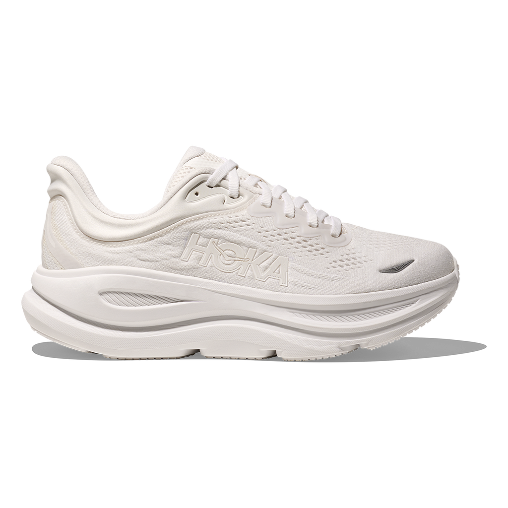 Hoka Bondi 9 White - White — White - White — Size B — Width 4 — Front View