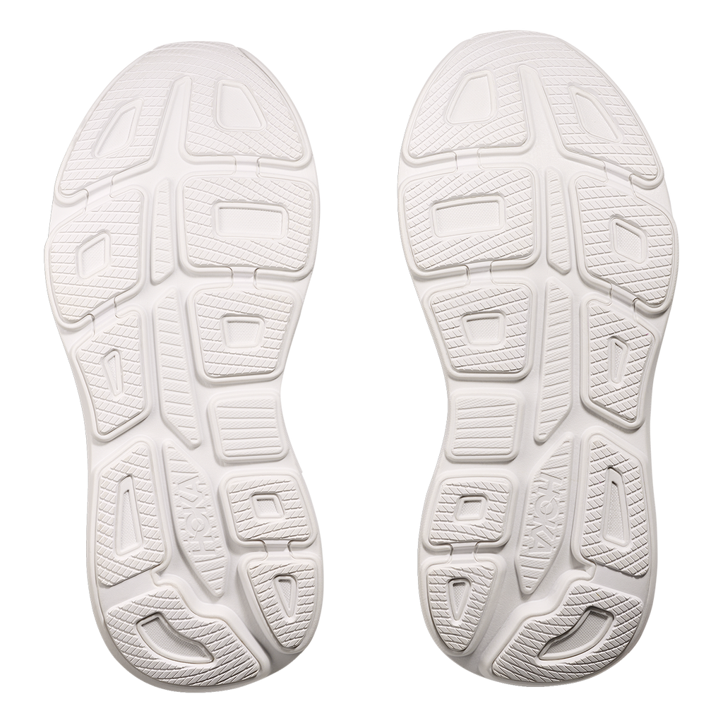Hoka Bondi 9 White - White — White - White — Size D — Width 7 — Top View