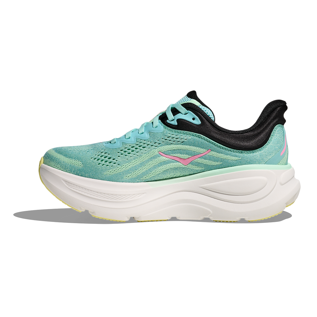 Hoka Bondi 9 Blue Spark - Mint Fluorite — Blue Spark - Mint Fluorite — Size B — Width 4 — Side View