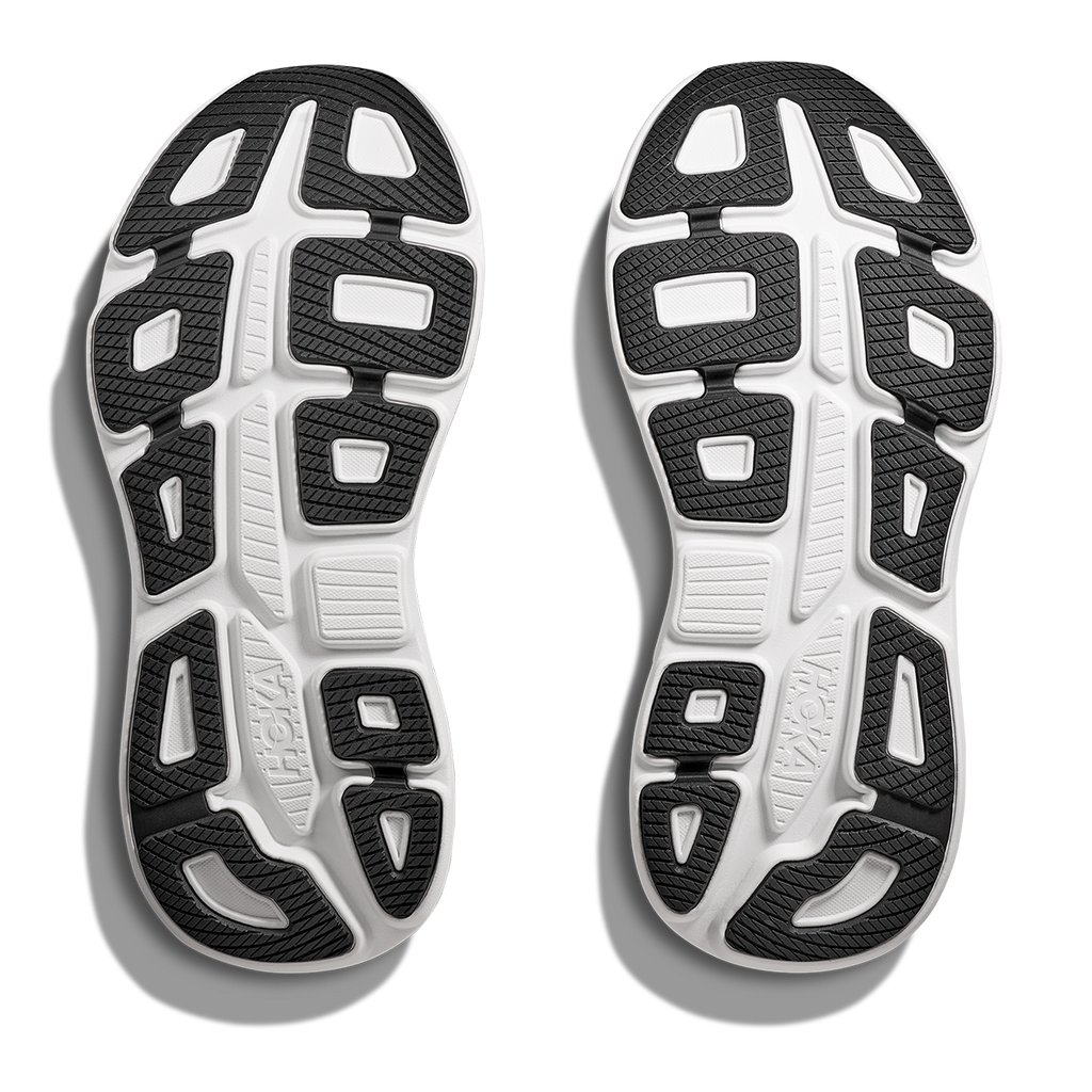 Hoka Bondi 9 Black - White — Black - White — Size D — Width 7 — Top View