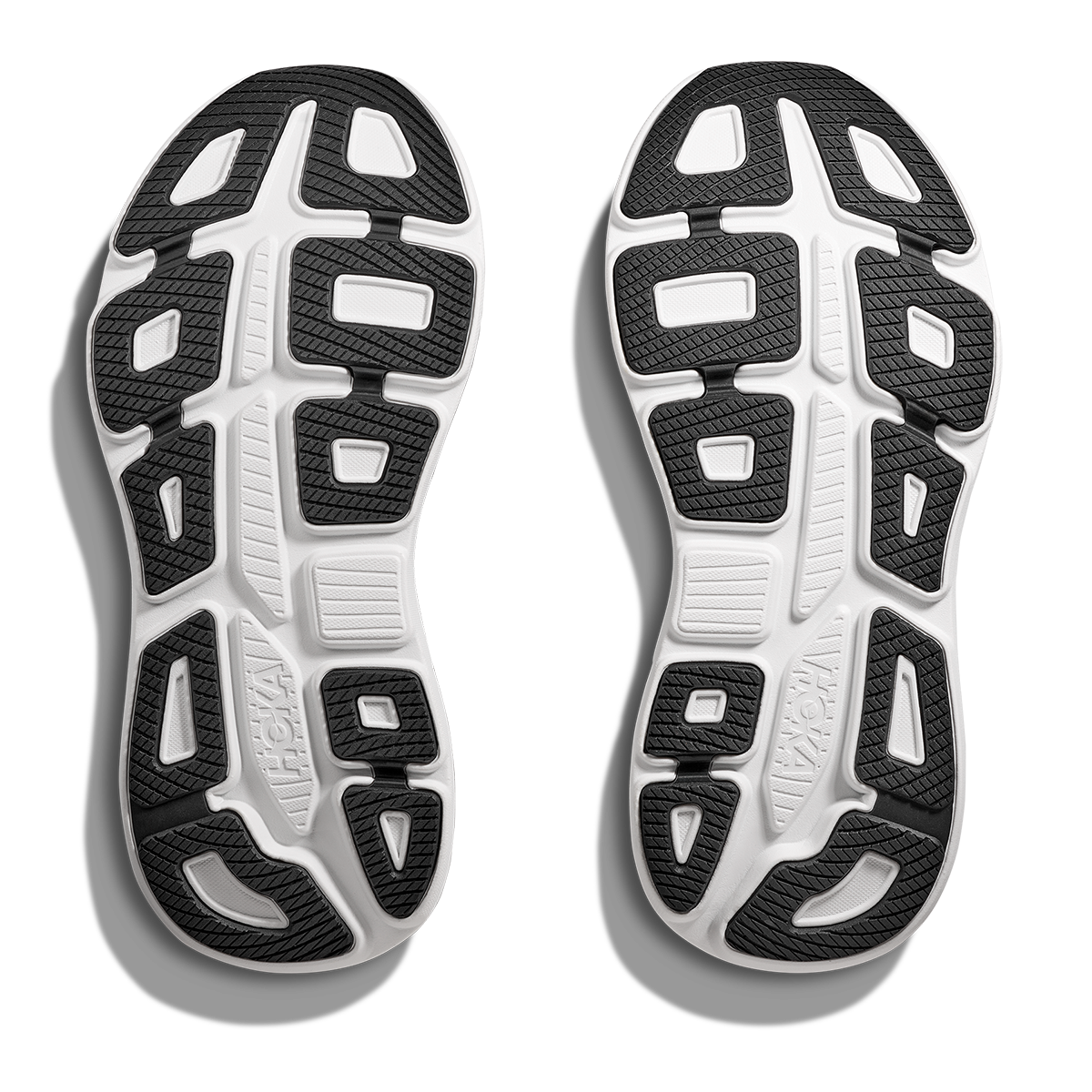 Hoka Bondi 9 Black - White — Black - White — Size D — Width 7 — Top View