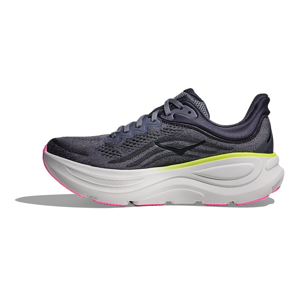 Hoka Bondi 9 Charcoal Grey - Grey Skies — Charcoal Grey - Grey Skies — Size B — Width 4 — Side View