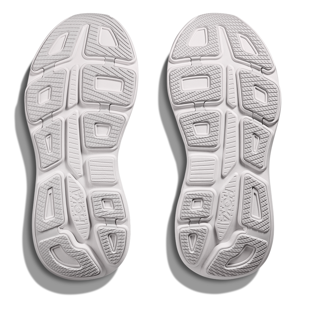 Hoka Bondi 9 Cosmic Grey - White — Cosmic Grey - White — Size B — Width 4 — Top View