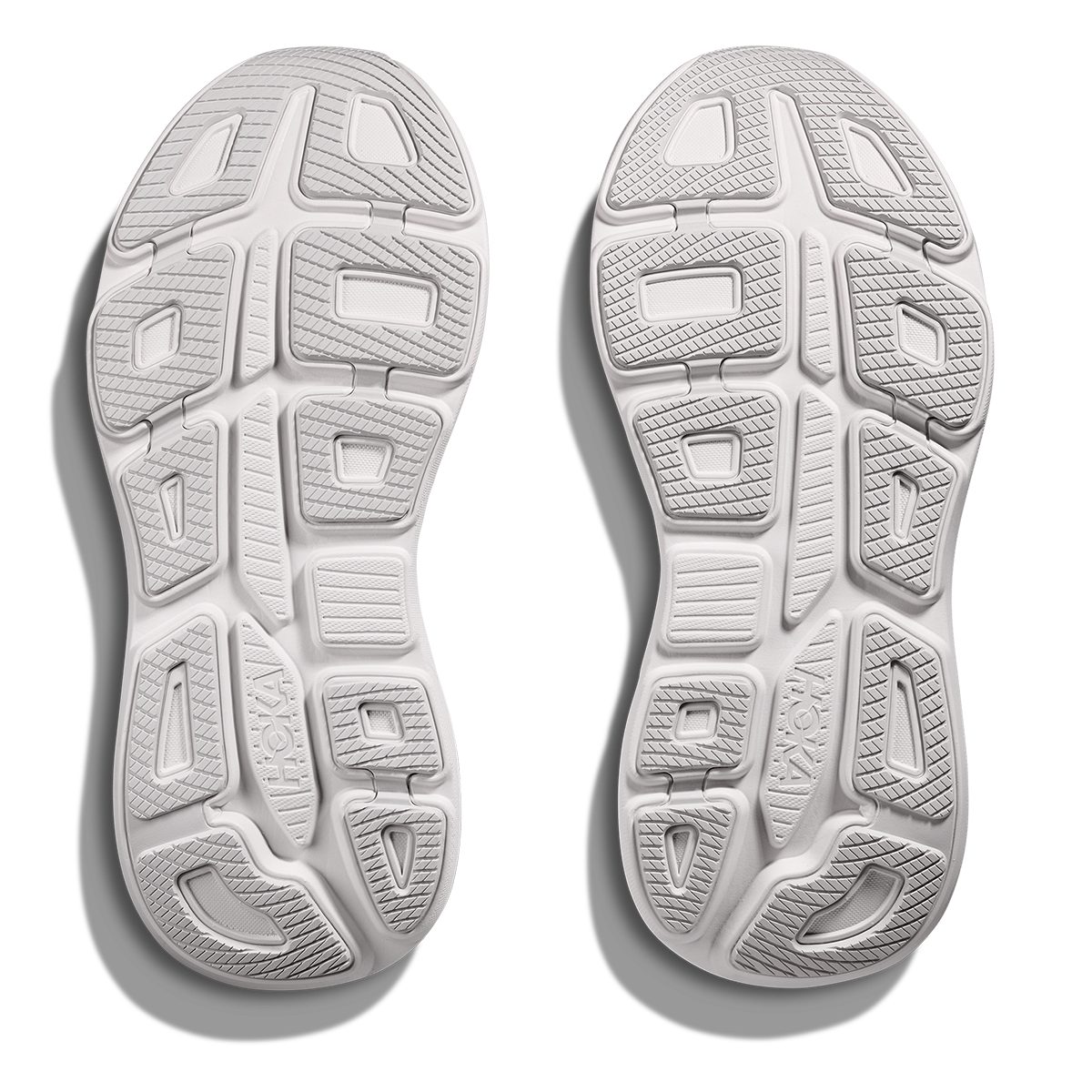 Hoka Bondi 9 Cosmic Grey - White — Cosmic Grey - White — Size B — Width 4 — Top View