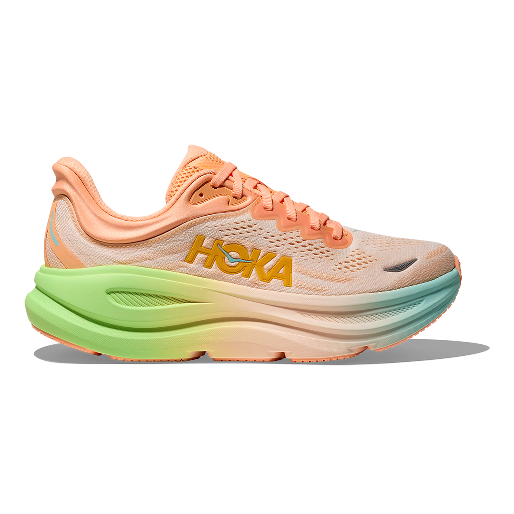 Hoka Bondi 9 Frost - Pale Tangerine — Frost - Pale Tangerine — Size B — Width 4 — Front View