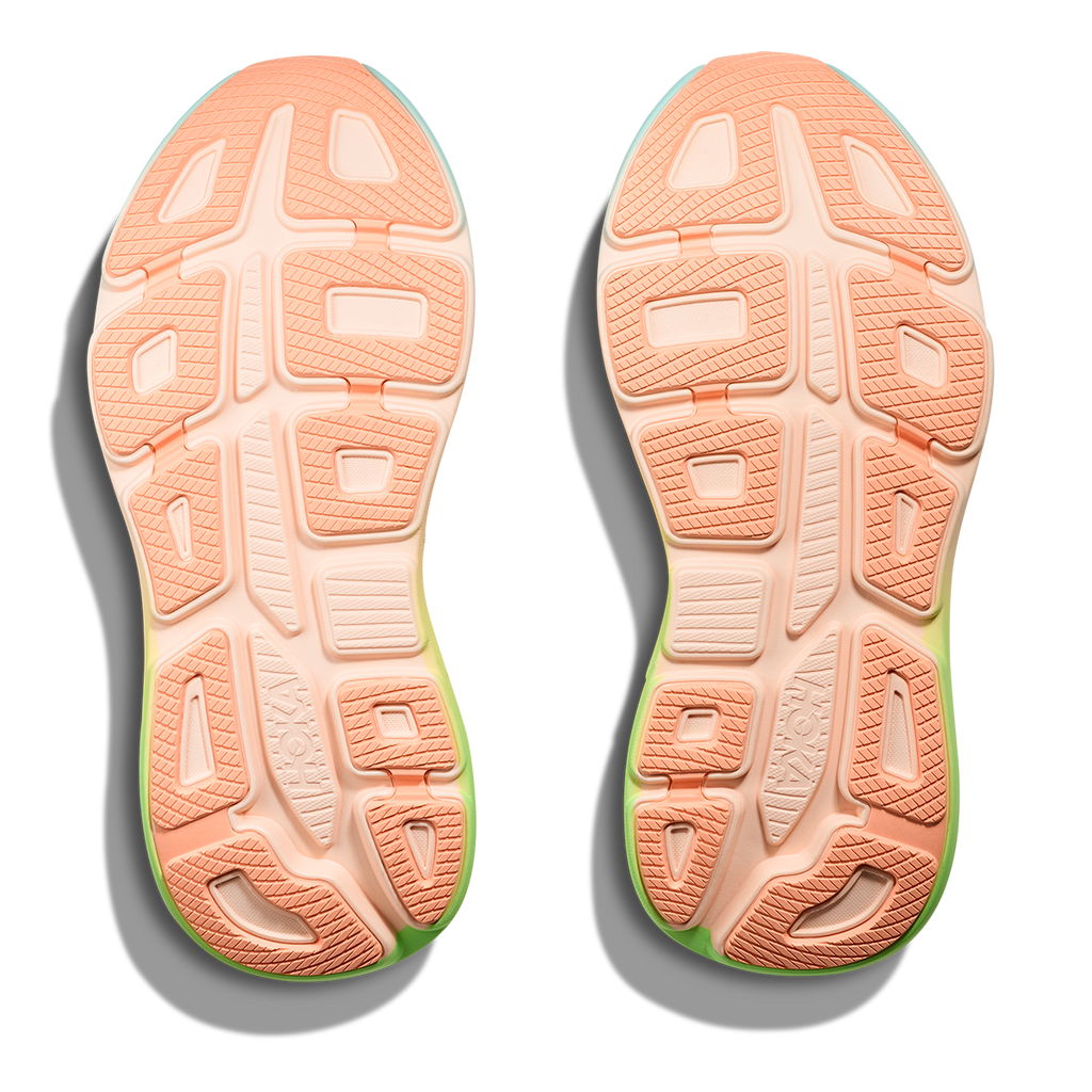 Hoka Bondi 9 Frost - Pale Tangerine — Frost - Pale Tangerine — Size B — Width 4 — Top View