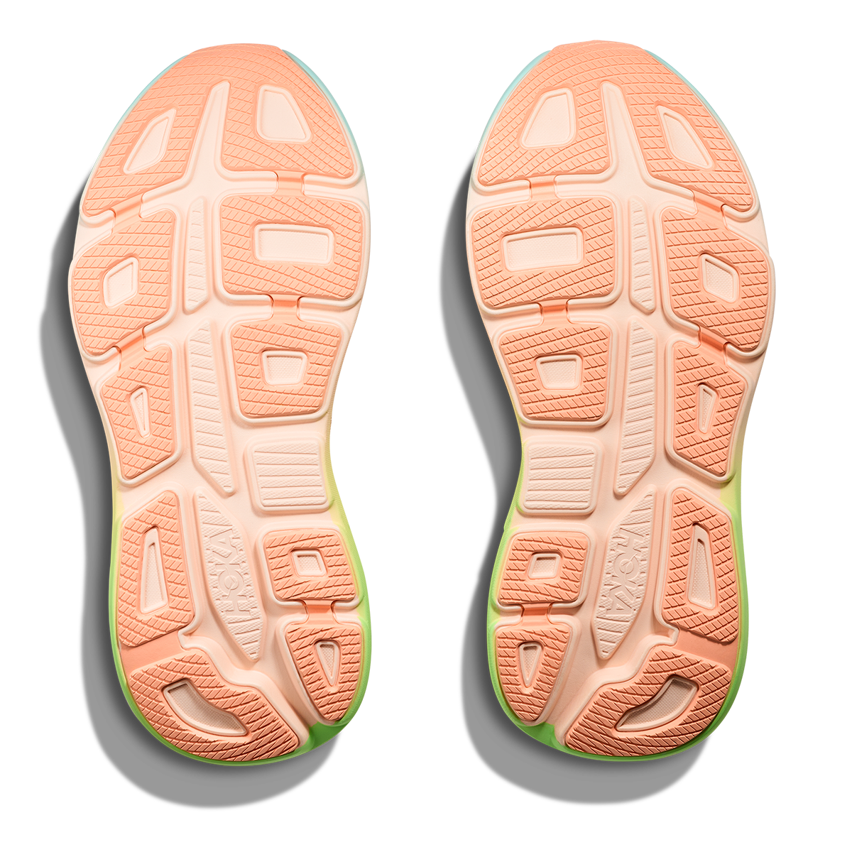 Hoka Bondi 9 Frost - Pale Tangerine — Frost - Pale Tangerine — Size B — Width 4 — Top View