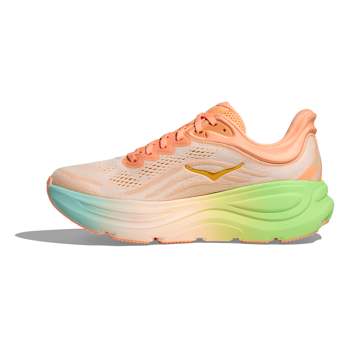 Hoka Bondi 9 Frost - Pale Tangerine — Frost - Pale Tangerine — Size B — Width 4 — Side View