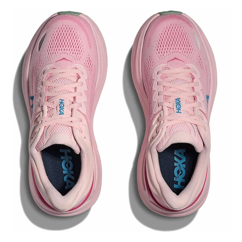 Hoka Bondi 9 — Rose Tea - Petal — Size B — Width 10.5 — Back View
