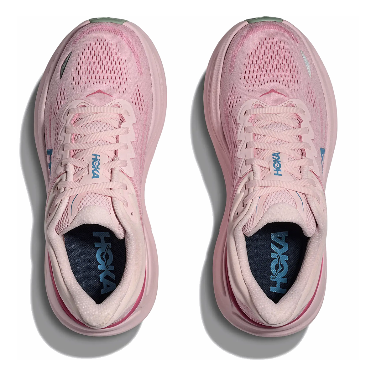 Hoka Bondi 9 — Rose Tea - Petal — Size B — Width 10.5 — Back View