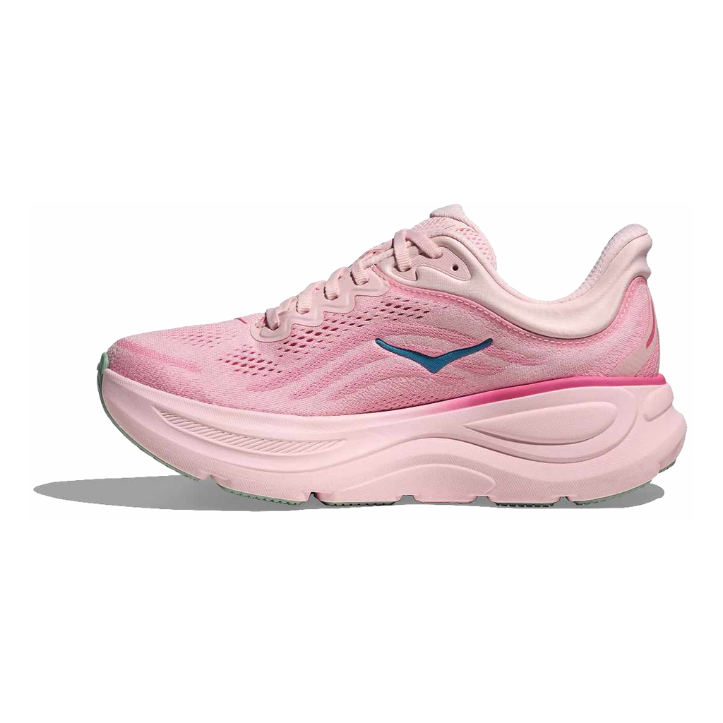 Hoka Bondi 9 — Rose Tea - Petal — Size B — Width 10.5 — Side View