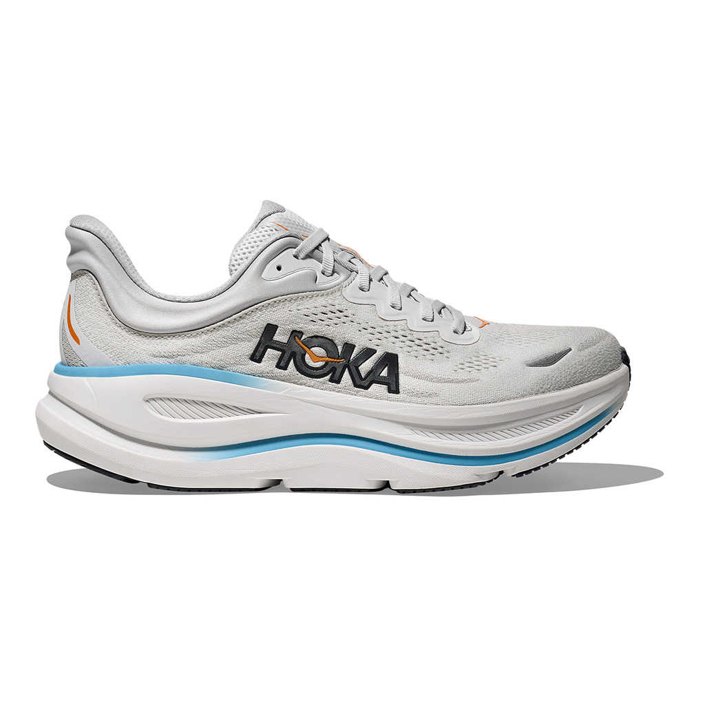 Hoka Bondi 9 Stardust - Cosmic Grey — Stardust - Cosmic Grey — Size D — Width 7 — Front View