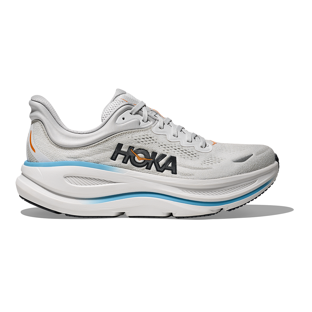 Hoka Bondi 9 Stardust - Cosmic Grey — Stardust - Cosmic Grey — Size D — Width 7 — Front View
