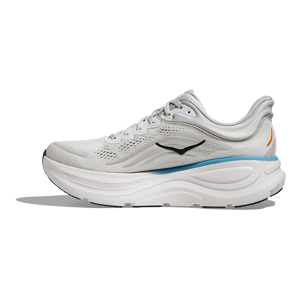 Hoka Bondi 9 Stardust - Cosmic Grey — Stardust - Cosmic Grey — Size D — Width 7 — Side View