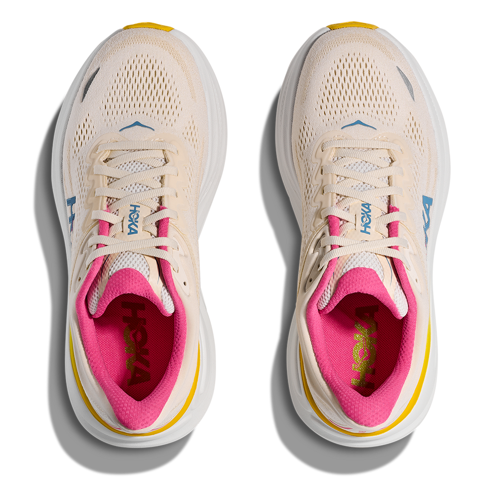 Hoka Bondi 9 Alabaster - Birch — Alabaster - Birch — Size B — Width 4 — Back View