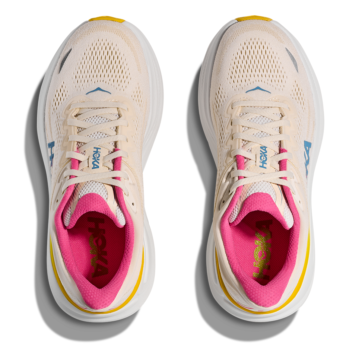 Hoka Bondi 9 Alabaster - Birch — Alabaster - Birch — Size B — Width 4 — Back View