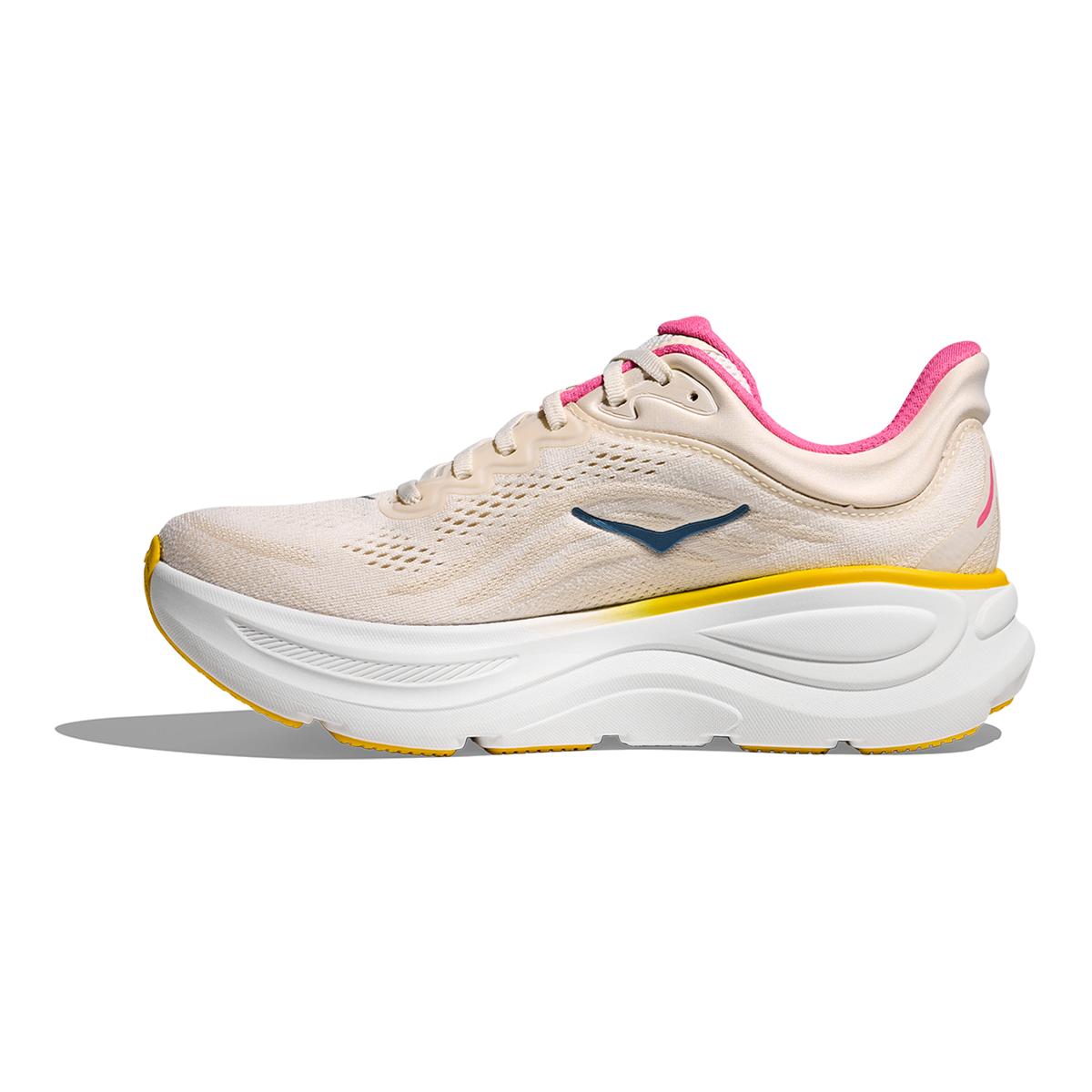 Hoka Bondi 9 Alabaster - Birch — Alabaster - Birch — Size B — Width 4 — Side View