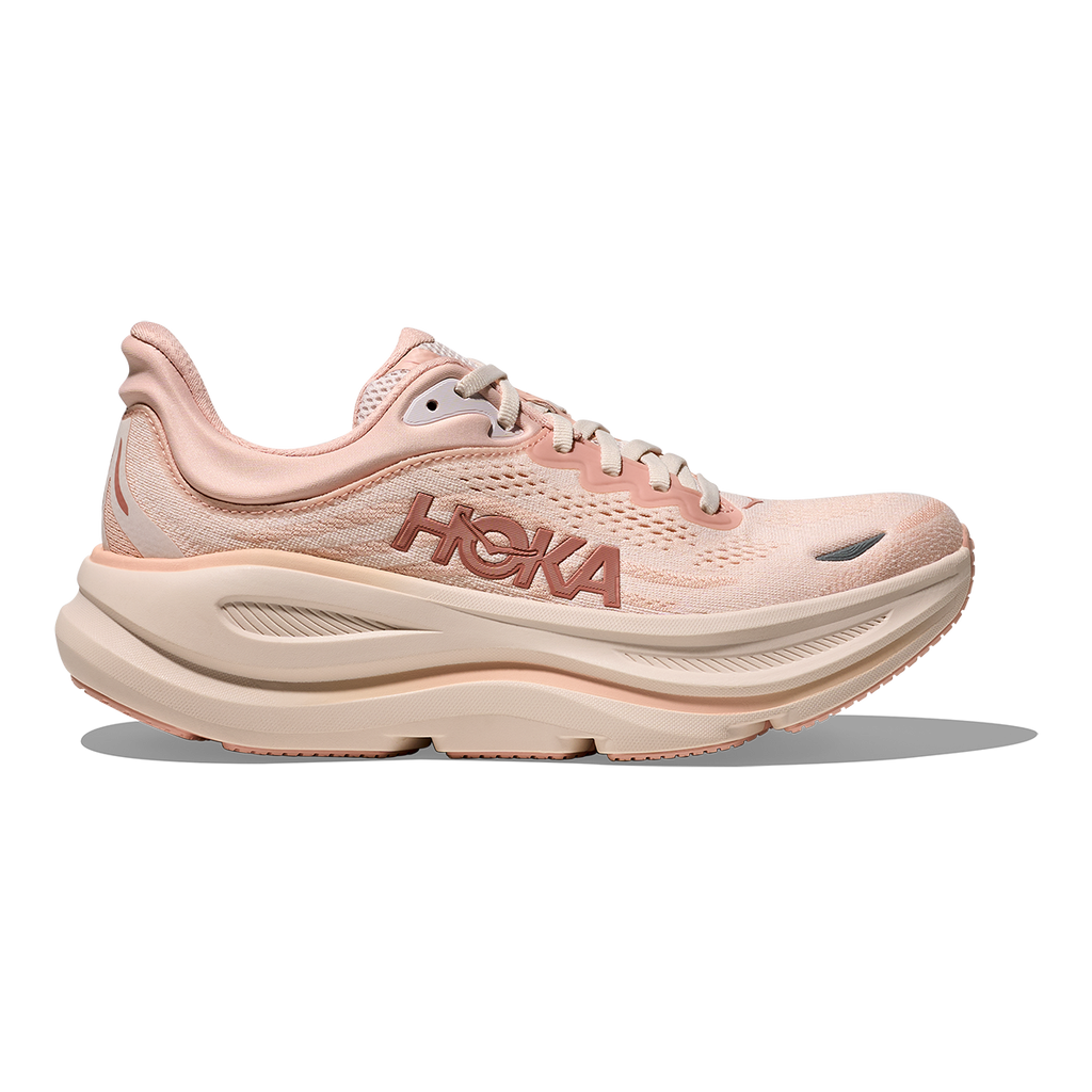 Hoka Bondi 9 — Rose Tea - Petal — Size B — Width 10.5 — Detail View