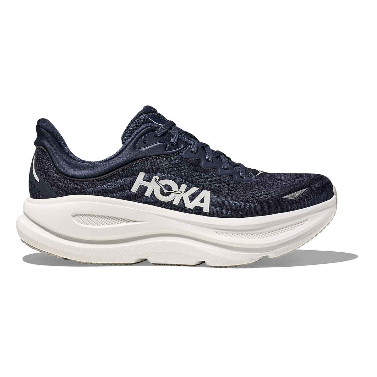 Hoka Bondi 9 Varsity Navy - White — Varsity Navy - White — Size D — Width 7 — Front View