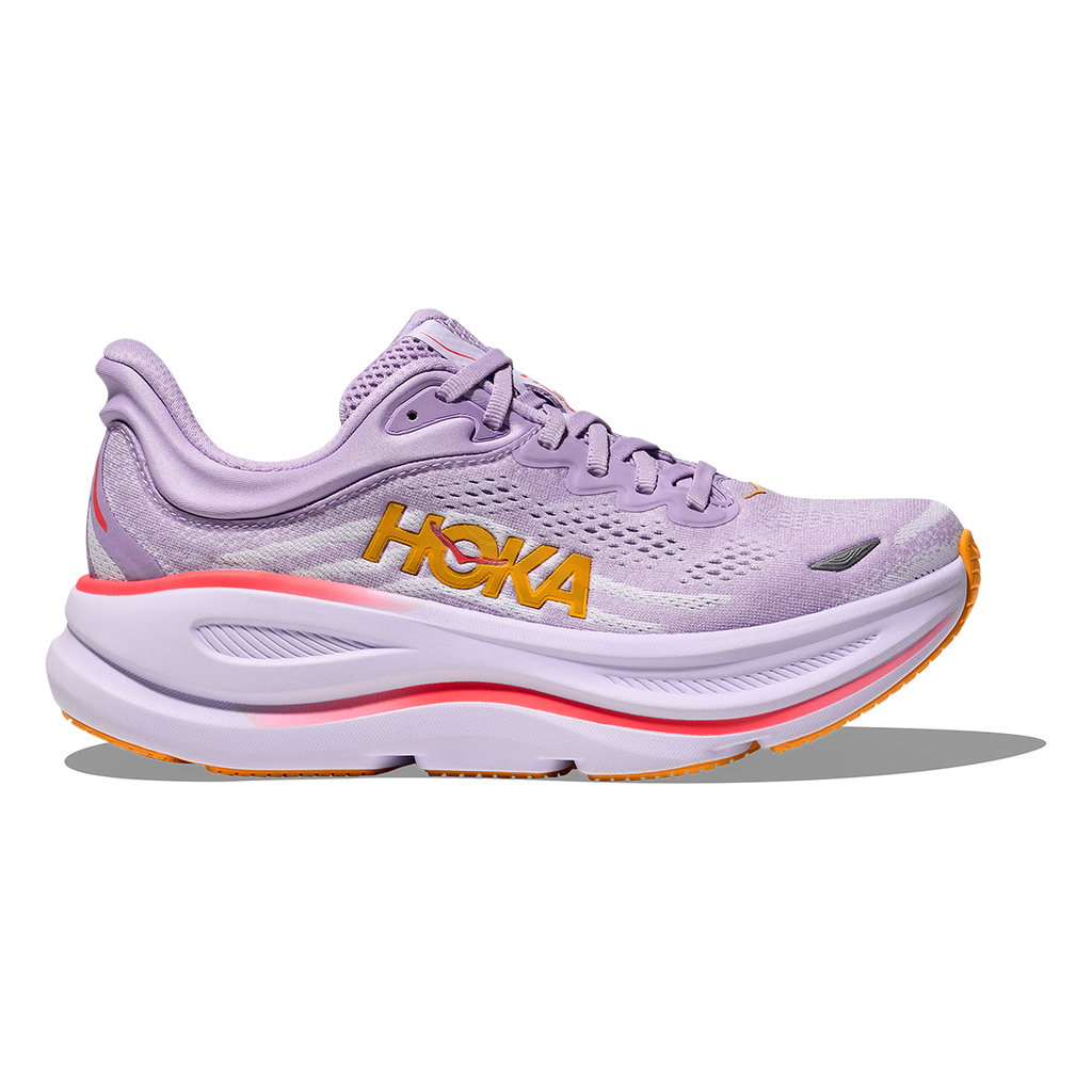 Hoka Bondi 9 Aster Flower - Starlight Glow — Aster Flower - Starlight Glow — Size B — Width 4 — Front View