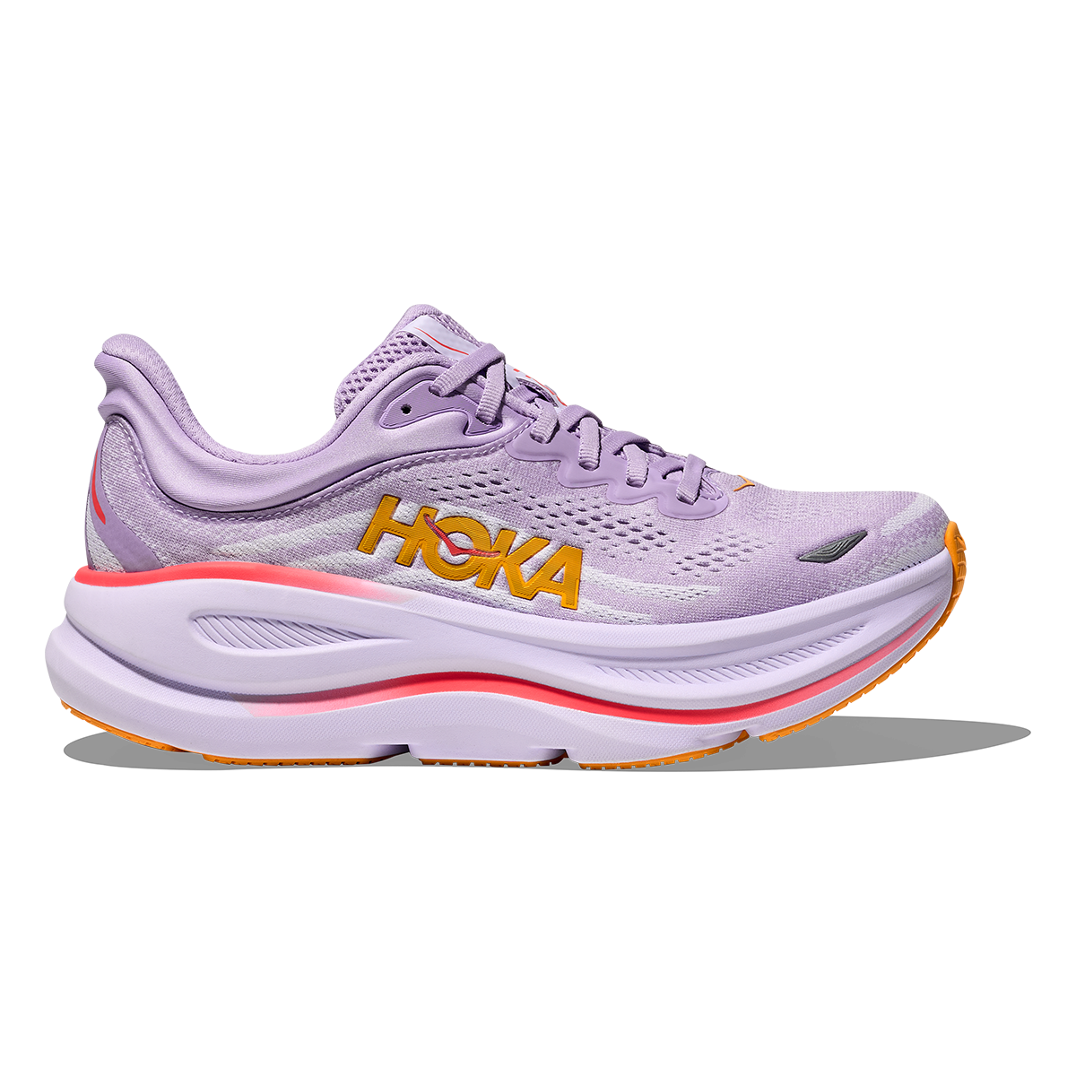 Hoka Bondi 9 Aster Flower - Starlight Glow — Aster Flower - Starlight Glow — Size B — Width 4 — Front View