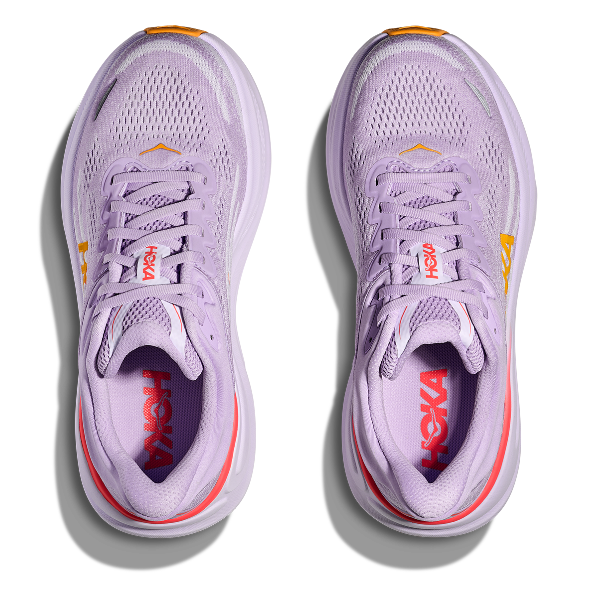 Hoka Bondi 9 Aster Flower - Starlight Glow — Aster Flower - Starlight Glow — Size B — Width 4 — Back View