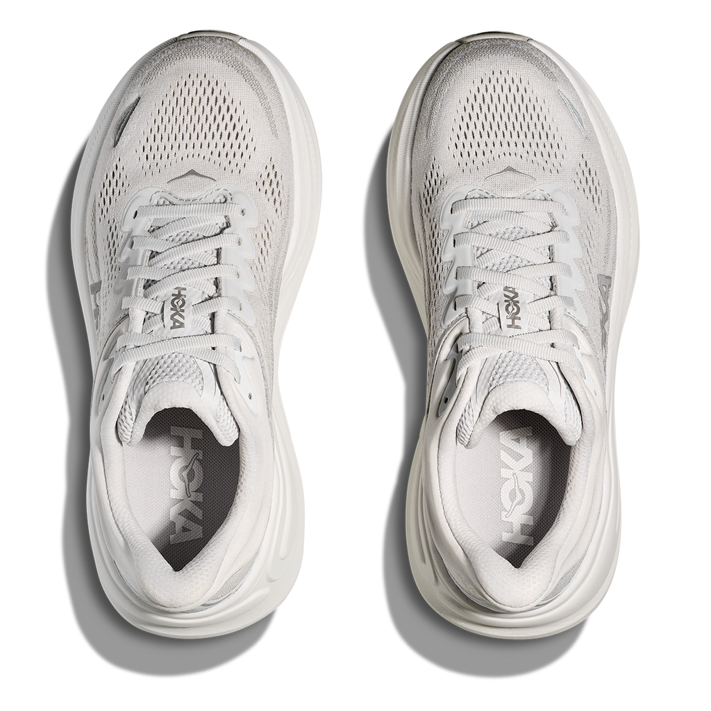 Hoka Bondi 9 Stardust - Silver — Stardust - Silver — Size B — Width 4 — Back View