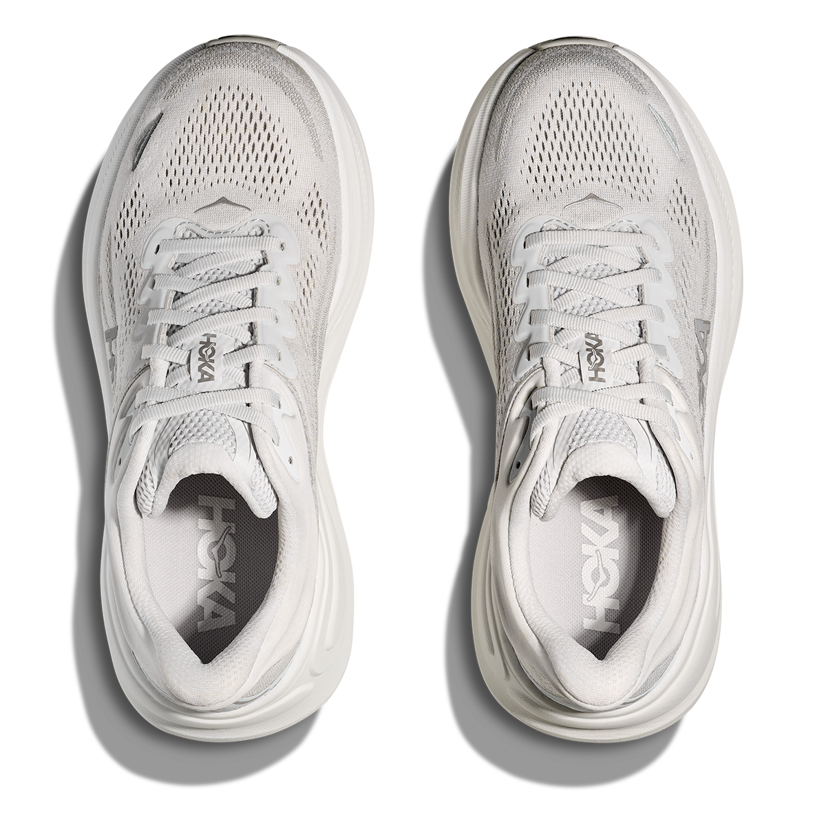 Hoka Bondi 9 Stardust - Silver — Stardust - Silver — Size B — Width 4 — Back View