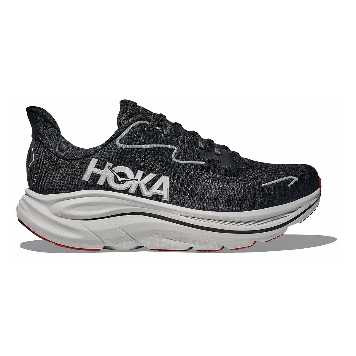 Hoka Clifton 10 — Black - White — Size D — Width 7 — Alternate View 93