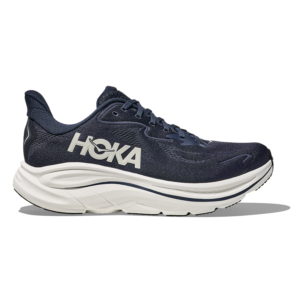 Hoka Clifton 10 — Black - White — Size D — Width 7 — Alternate View 45