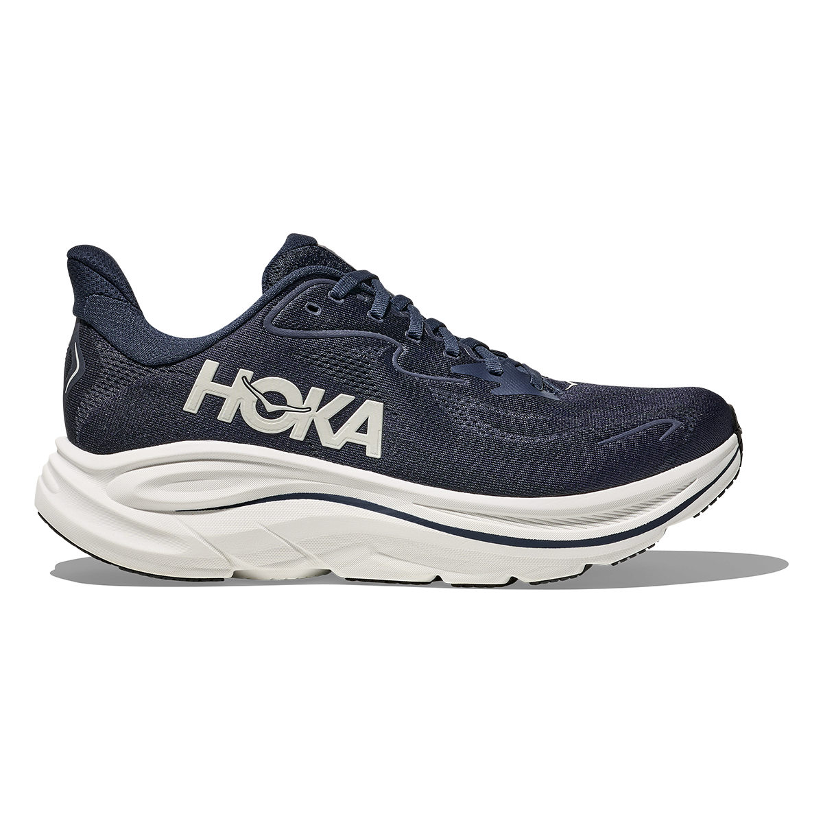 Hoka Clifton 10 — Black - White — Size D — Width 7 — Alternate View 45
