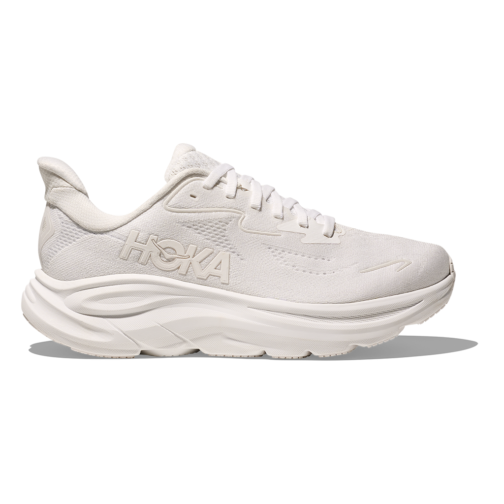 Hoka Clifton 10 — White - White — Size B — Width 4 — Front View