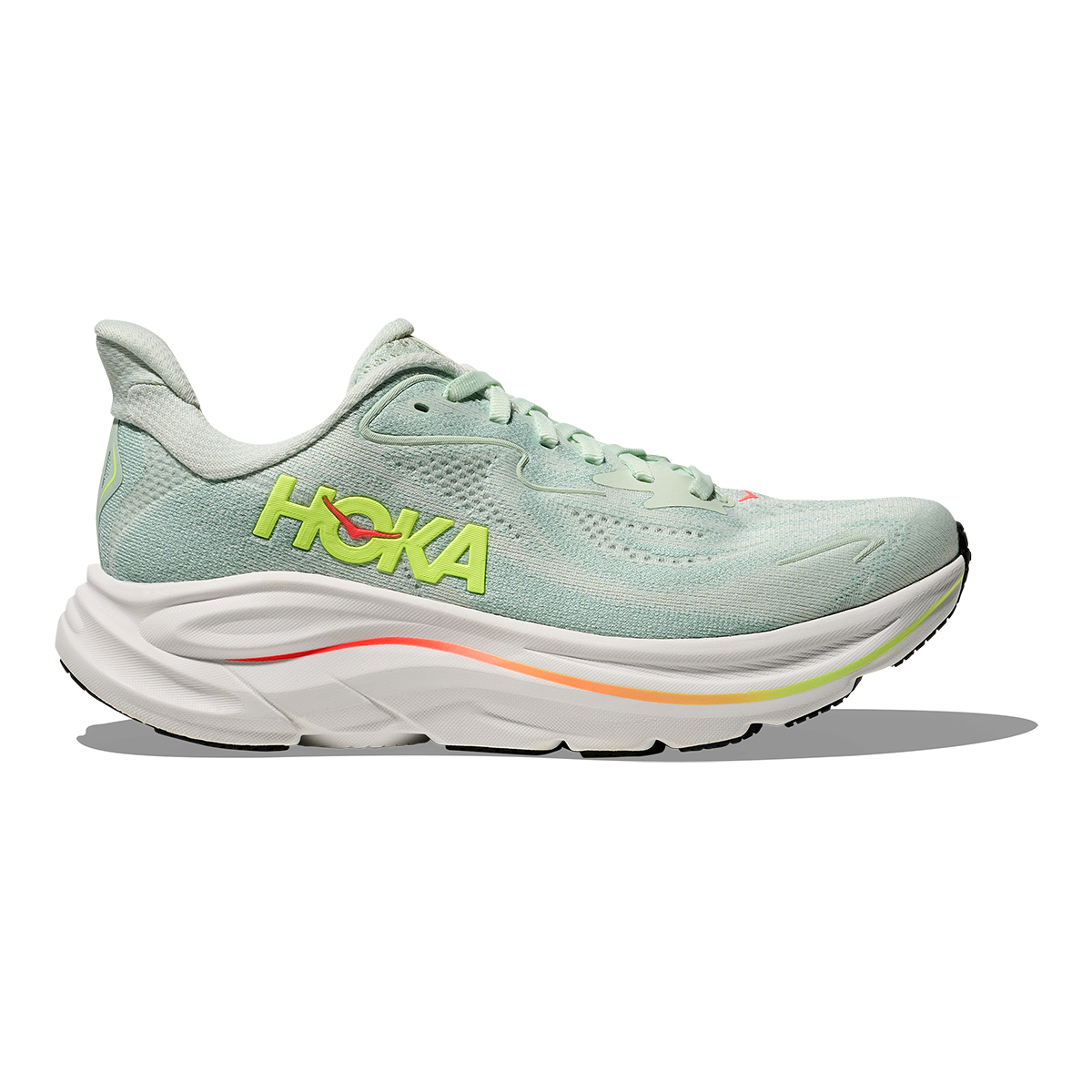 Hoka Clifton 10 — White - White — Size B — Width 4 — Detail View