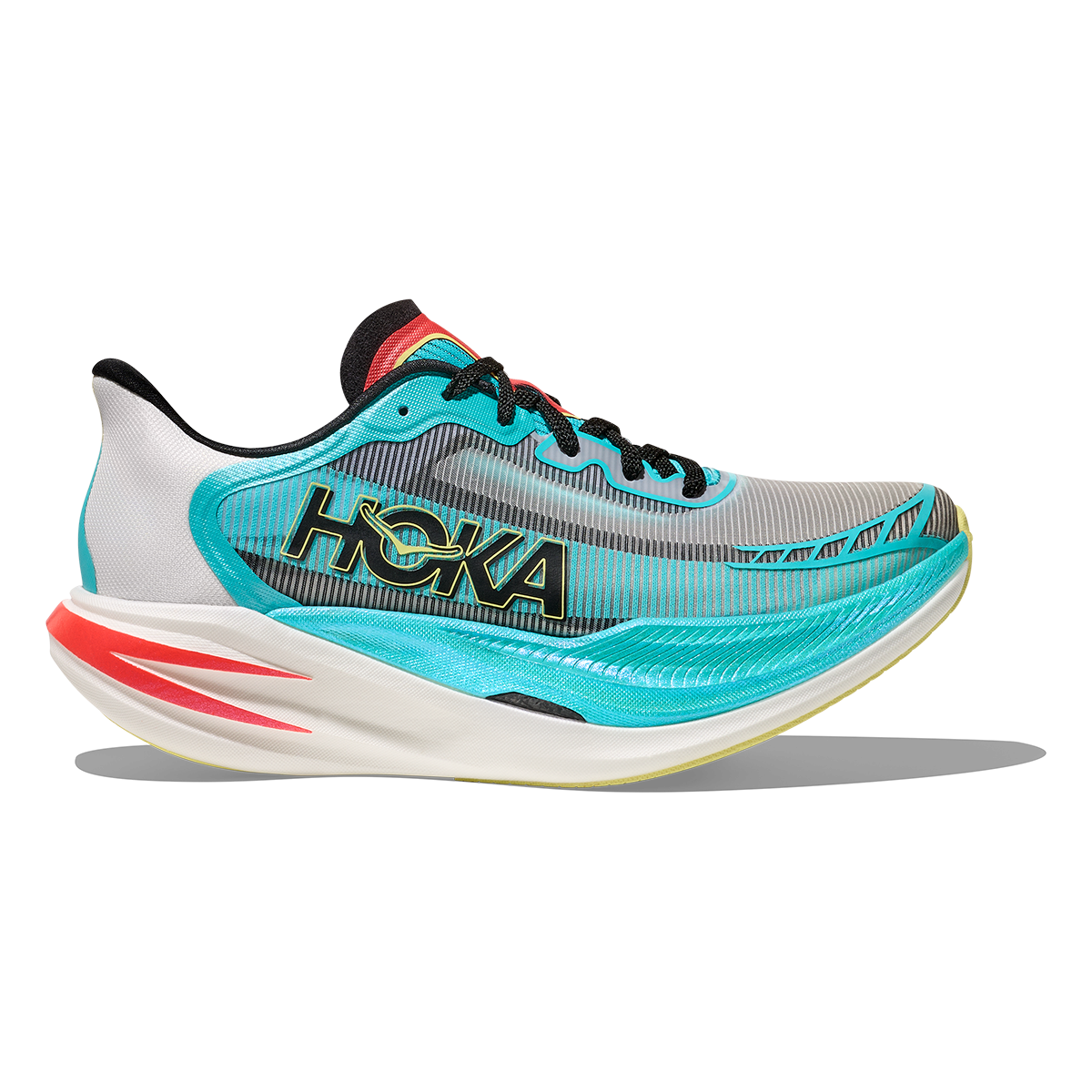 Hoka Cielo X1 2.0 — Frost - Black — Size D — Width 5.5 M / 6.5 W — Detail View