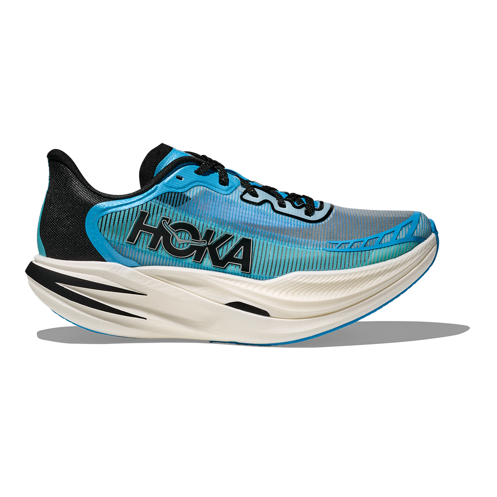 Hoka Cielo X1 2.0 — Frost - Black — Size D — Width 5.5 M / 6.5 W — Front View