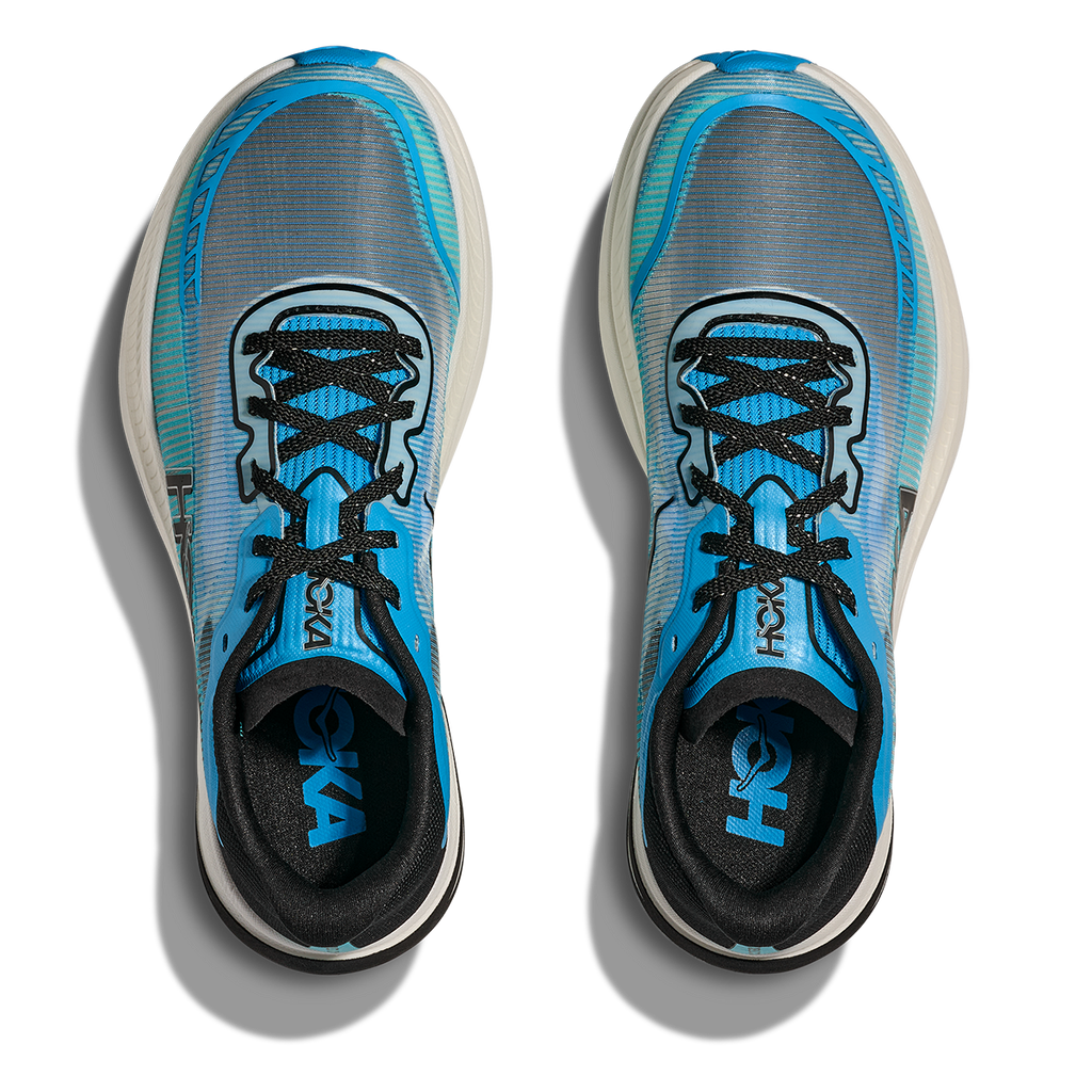 Hoka Cielo X1 2.0 — Frost - Black — Size D — Width 5.5 M / 6.5 W — Back View