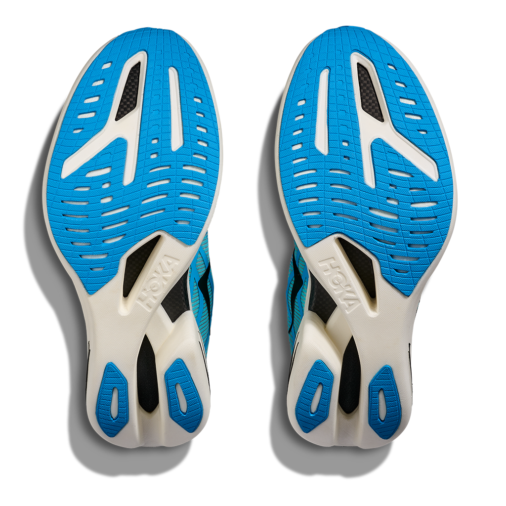 Hoka Cielo X1 2.0 — Frost - Black — Size D — Width 5.5 M / 6.5 W — Top View