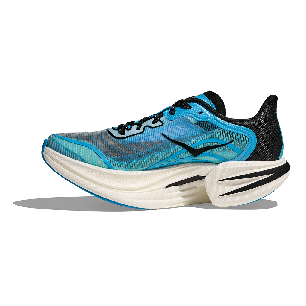 Hoka Cielo X1 2.0 — Frost - Black — Size D — Width 5.5 M / 6.5 W — Side View
