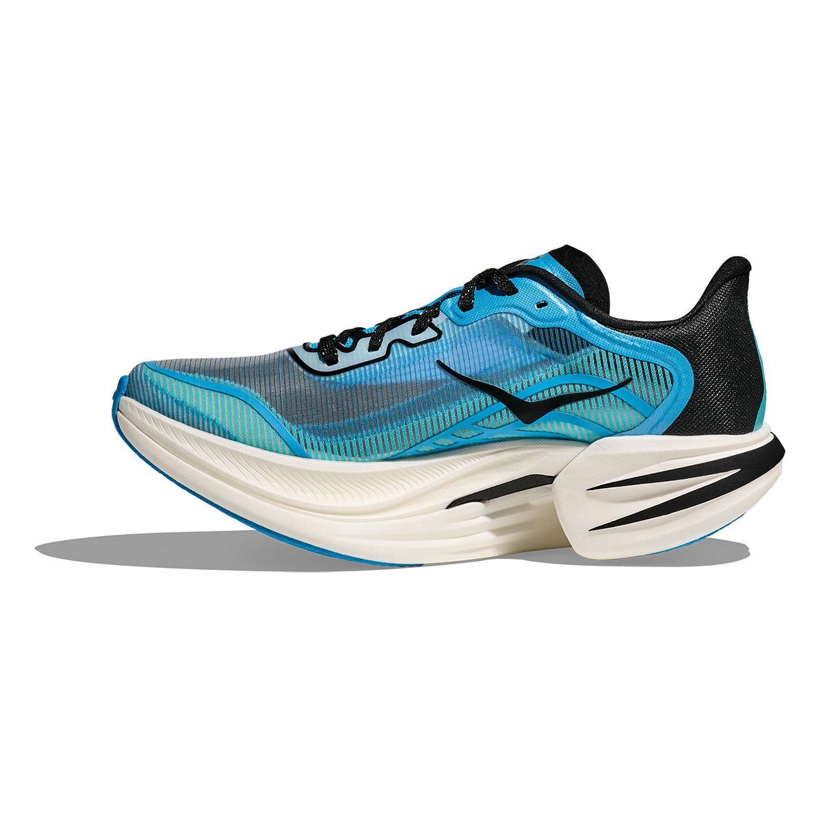 Hoka Cielo X1 2.0 — Frost - Black — Size D — Width 5.5 M / 6.5 W — Side View