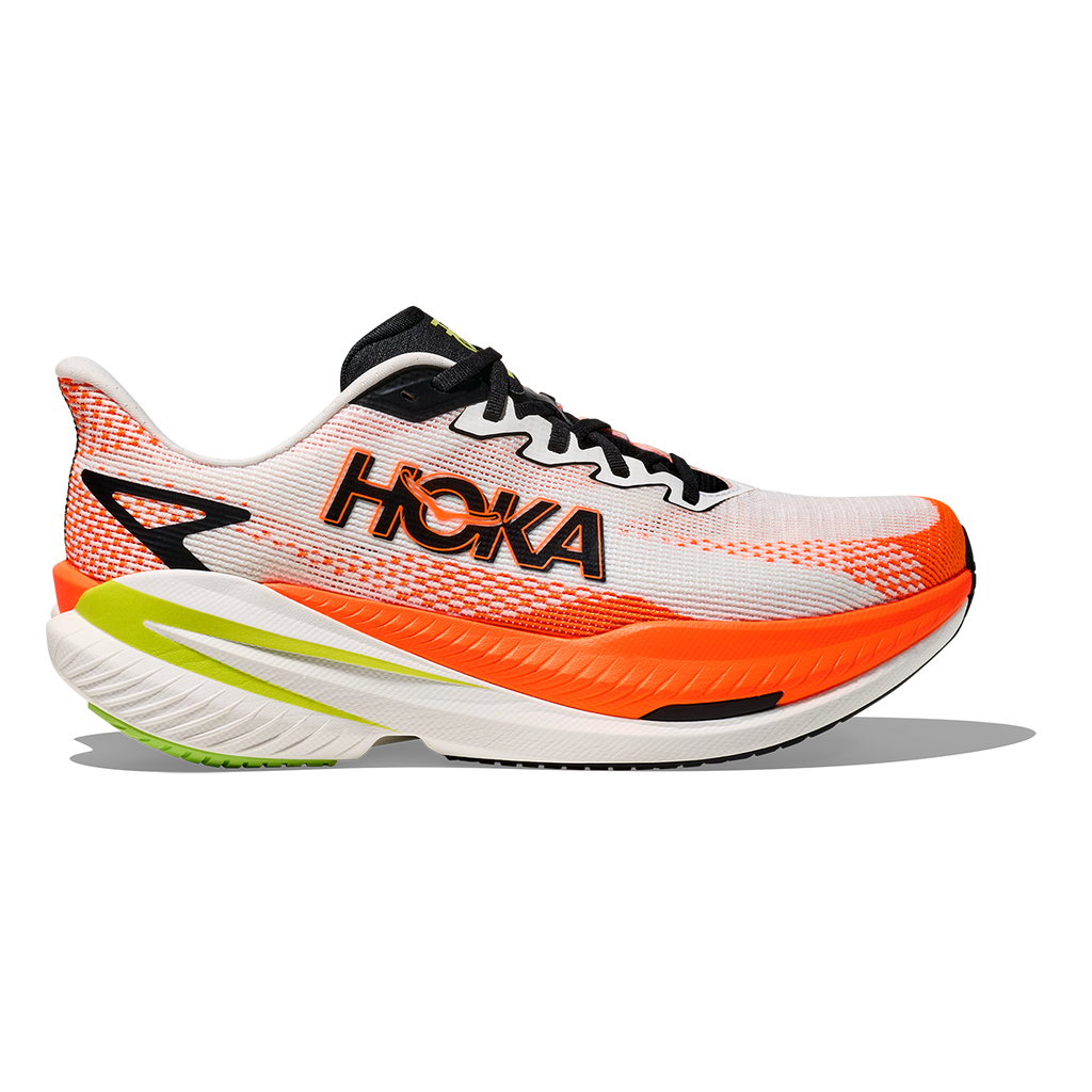 Hoka Mach X 3 — Neon Hoka Citrus - Neon Lime — Size D — Width 8 — Front View