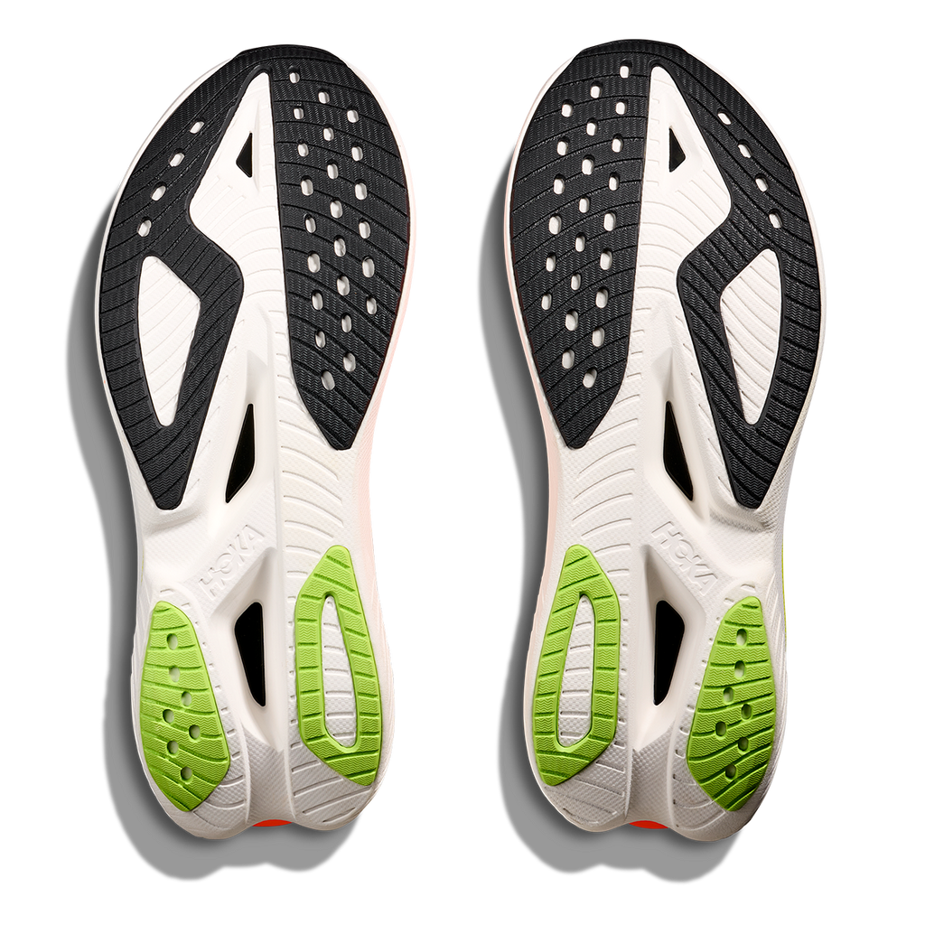 Hoka Mach X 3 — Neon Hoka Citrus - Neon Lime — Size D — Width 8 — Top View