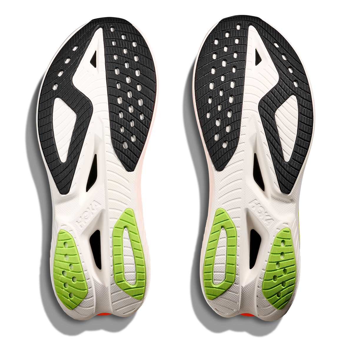 Hoka Mach X 3 — Neon Hoka Citrus - Neon Lime — Size D — Width 8 — Top View