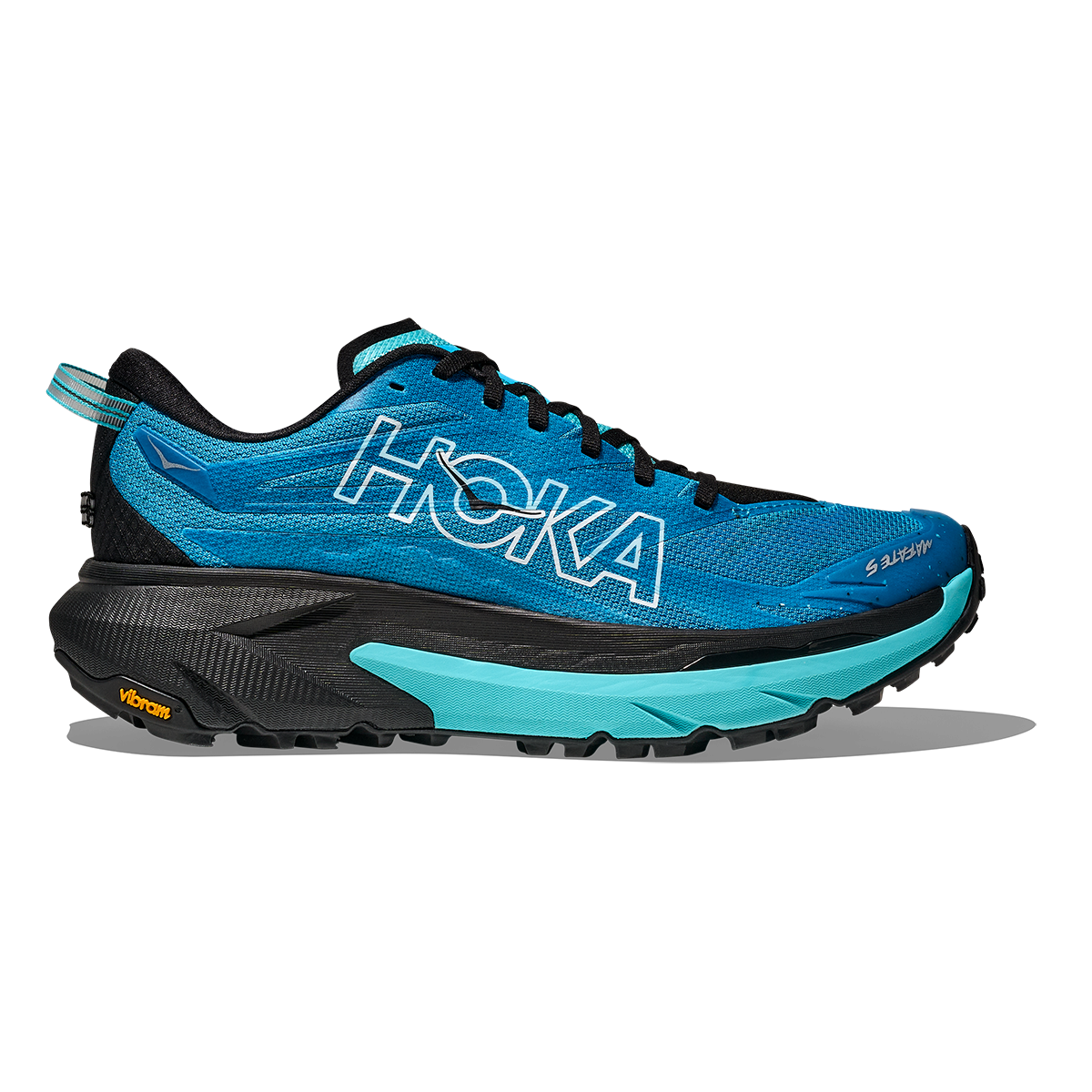 Hoka Mafate 5 — Skyward Blue - Black — Size D — Width 7 — Front View