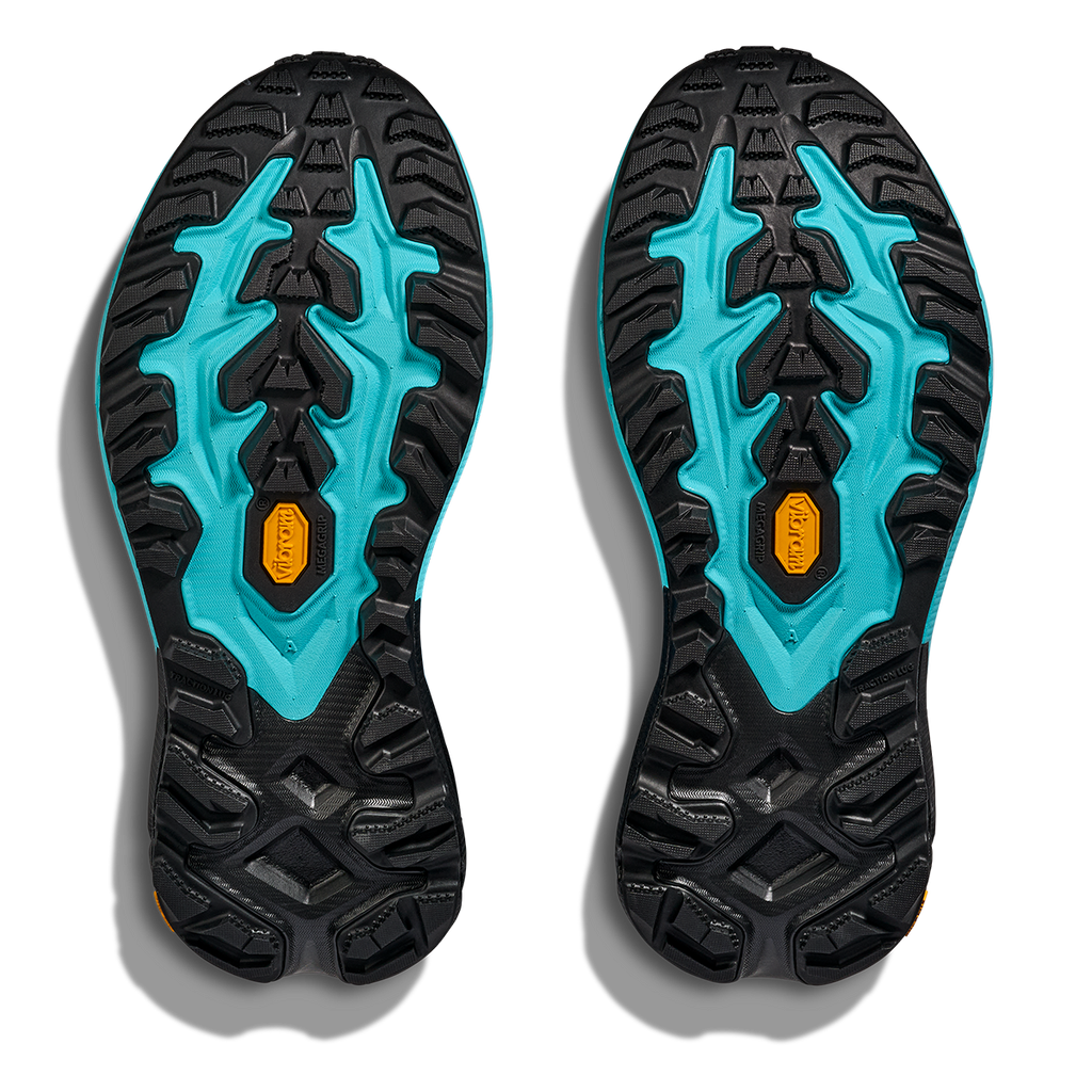 Hoka Mafate 5 — Skyward Blue - Black — Size D — Width 7 — Top View