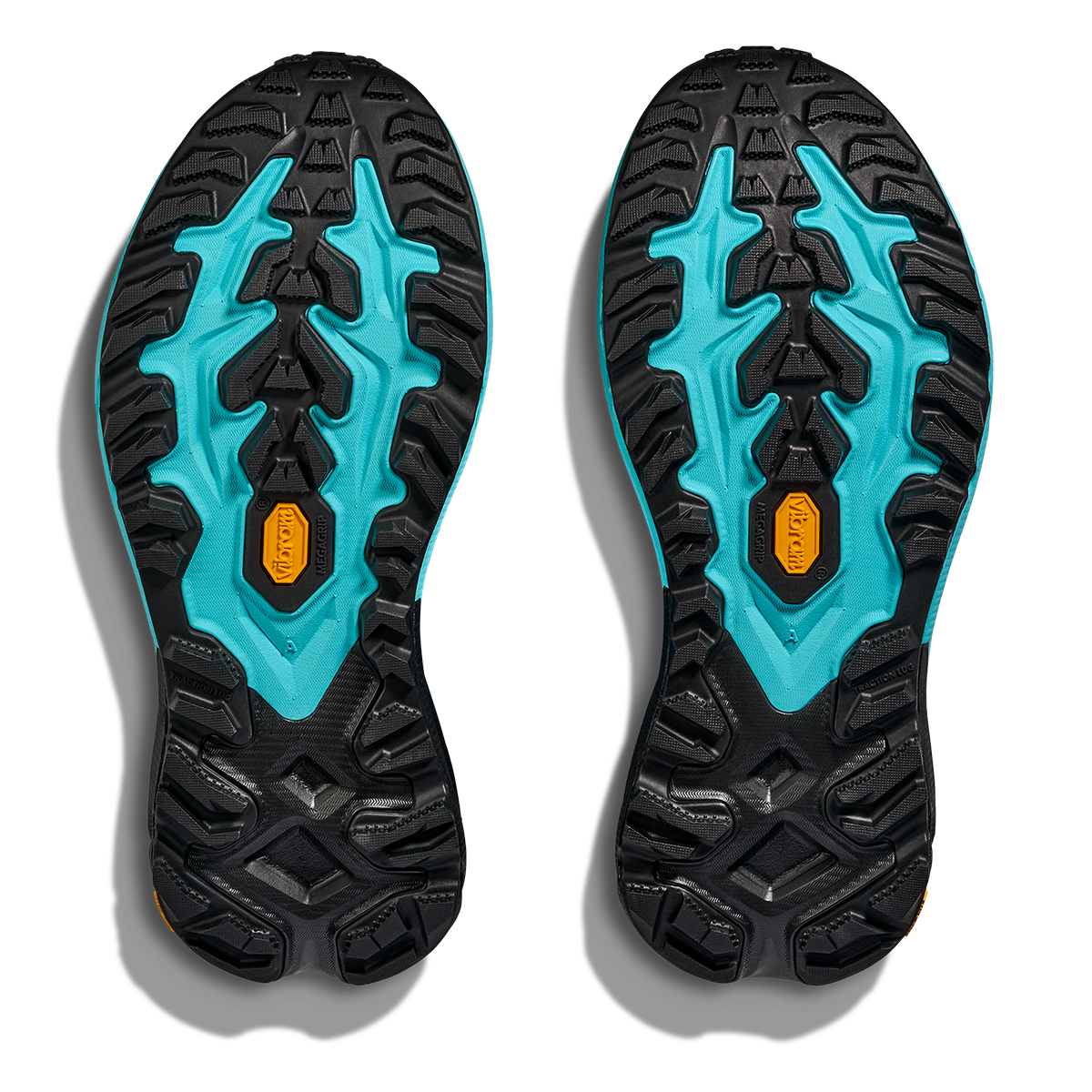Hoka Mafate 5 — Skyward Blue - Black — Size D — Width 7 — Top View