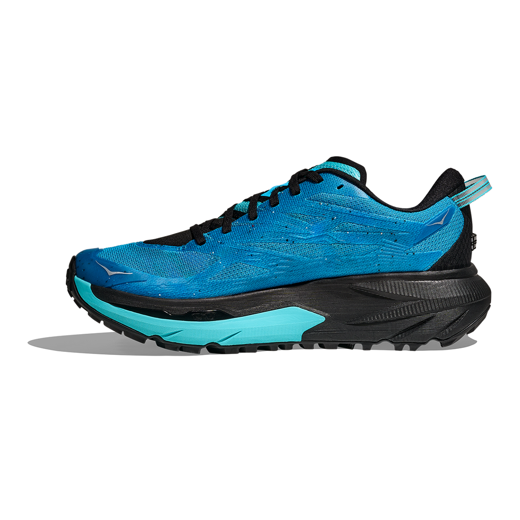 Hoka Mafate 5 — Skyward Blue - Black — Size D — Width 7 — Side View
